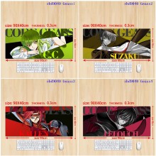 Code Geass anime big mouse pad mat 90/80/70/60cm