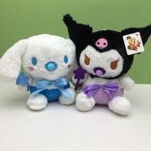 8inches Cinnamoroll Kuromi anime plush dolls set(2...