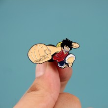 One Piece Monkey D Luffy anime alloy brooch pin