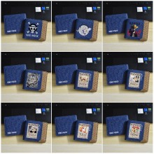 One Piece anime canvas purse wallets