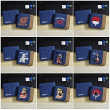 Naruto anime canvas purse wallets