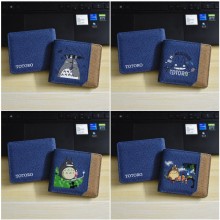 Totoro anime canvas purse wallets