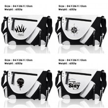 straykids PU black white color crossbody satchel shoulder bag