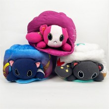 Honkai Star Rail DanHeng Kafka Blade Cat plush pil...