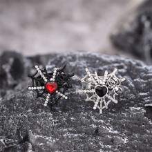 Halloween Dark Style Spider Web Rings