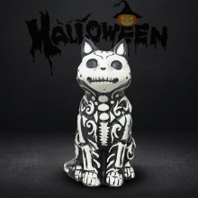 Halloween Skeleton Cat figure