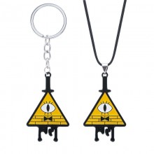 Gravity Falls anime key chain necklace