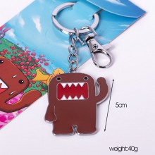 Domo-Kun anime alloy key chain necklace