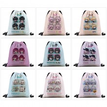 Honkai Star Rail game nylon drawstring backpack ba...