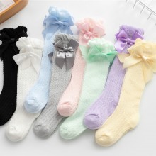 Girl Long Mesh Bow Socks