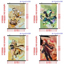 Genshin Impact game anime wall scroll wallscrolls