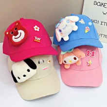 My Melody Cinnamoroll Kuromi Strawberry Bear Baseball Cap