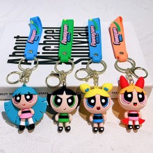 The Powerpuff Girls anime figure doll key chains