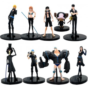 One Piece anime figures set(9pcs a set)(OPP bag)