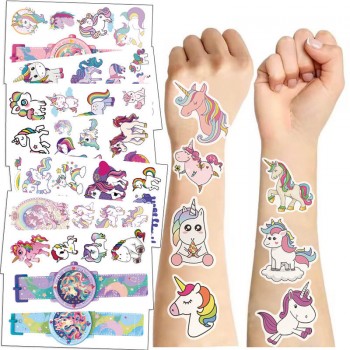 Unicorn Waterproof Temporary Tattoo Stickers set(10pcs a set)