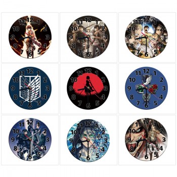 Attack on Titan anime round wall clocks