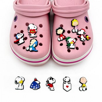 Snoopy anime Shoe Charms DIY Accessories Sandals Decorate