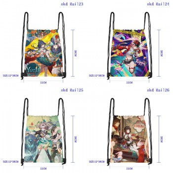 Honkai Star Rail game drawstring backpack bags