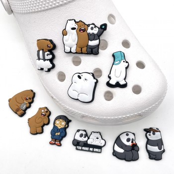 We Bare Bears Shoe Charms DIY Accessories Sandals Decorate