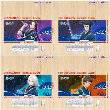 The Blue Wolves of Mibu anime big mouse pad mat 90/80/70/60cm