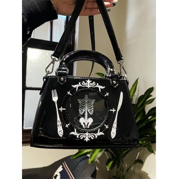 Punk Harajuku Style Cool Dark Skeleton Shoulder ITA Bag