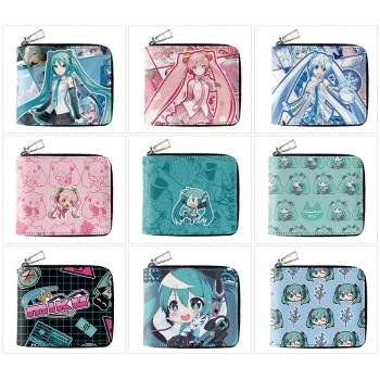 Hatsune Miku anime zipper wallet purse