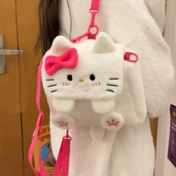 Hello kitty anime plush backpack bag