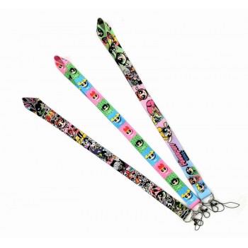 The Powerpuff Girls ID cards holders cases lanyard key chain 92cm