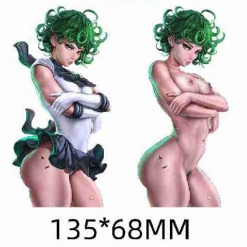 One Punch Man 3D Flip Change Picture Lenticular Adhesive Gradient Sexy Stickers