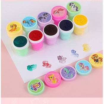 10pcs My Little Pony anime stamps seals set