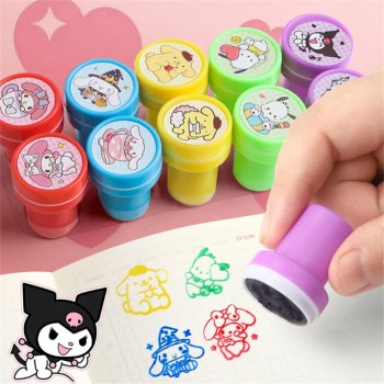 10pcs Sanrio Melody kitty Cinnamoroll Kuromi anime stamps seals set