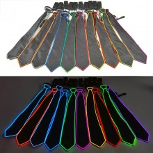 10 Colors Luminous Glowing Tie LED Light Up Men Ne...