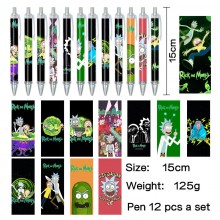 Rick and Morty anime ballpoint pen ball pens(12pcs...