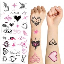 Y2K Waterproof Temporary Tattoo Stickers set(10pcs a set)