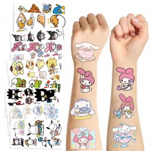 Sanrio Melody kitty Cinnamoroll Kuromi Waterproof Temporary Tattoo Stickers set(10pcs a set)