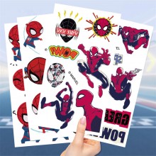 Spider-Man Waterproof Temporary Tattoo Stickers set(10pcs a set)