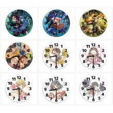 Demon Slayer anime round wall clocks