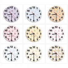 Sanrio Melody kitty Cinnamoroll Kuromi anime round wall clocks