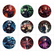 Jujutsu Kaisen anime round wall clocks