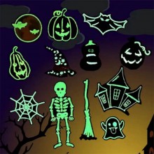 Halloween Skeleton luminous Shoe Charms DIY Access...