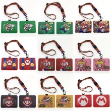 Super Mario ID cards holders cases lanyard key cha...