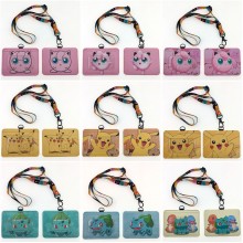 Pokemon ID cards holders cases lanyard key chain