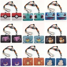 Pokemon ID cards holders cases lanyard key chain