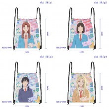 Skip and Loafer anime drawstring backpack bags