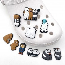 We Bare Bears Shoe Charms DIY Accessories Sandals ...