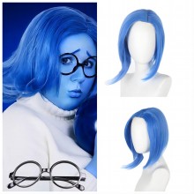 Halloween Inside Out Sadness Cosplay Blue Wig