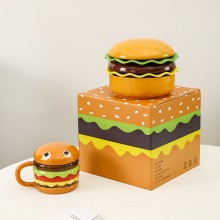 Hamburger Bowl and Plate Set