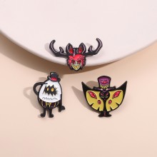 Hell Devil Enamel Horror Alloy Brooch Pins