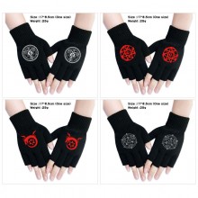 Fullmetal Alchemist anime cotton half finger glove...