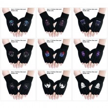 Solo Leveling anime cotton half finger gloves a pa...